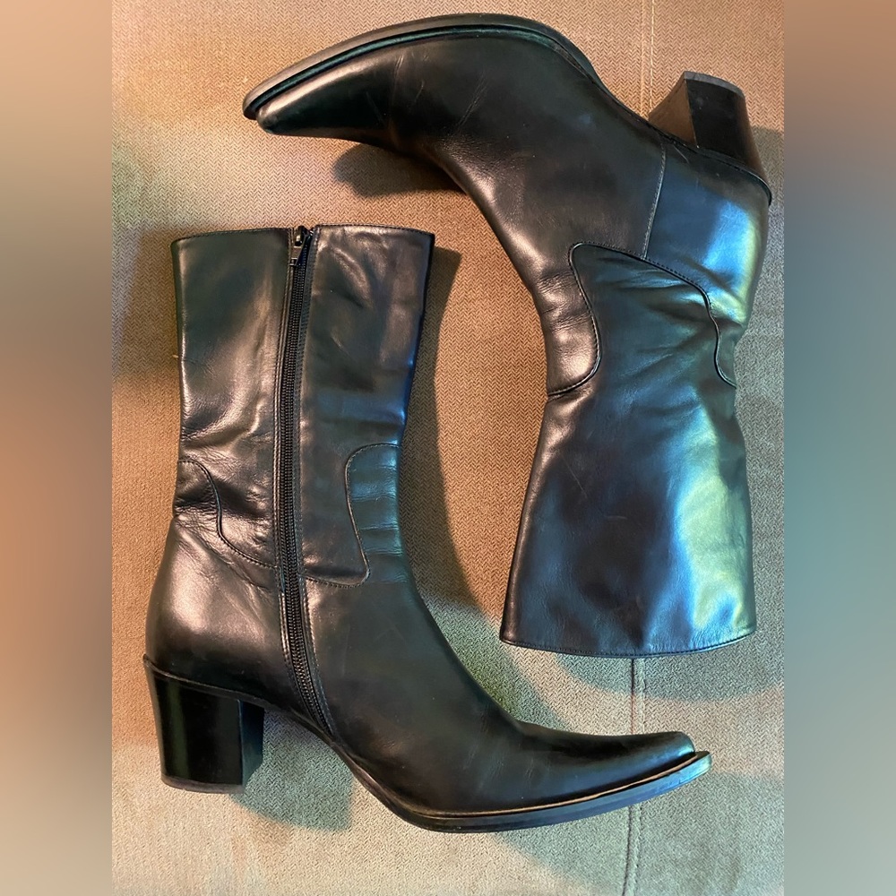 HANDMADE Italian Leather Boots size 40.5